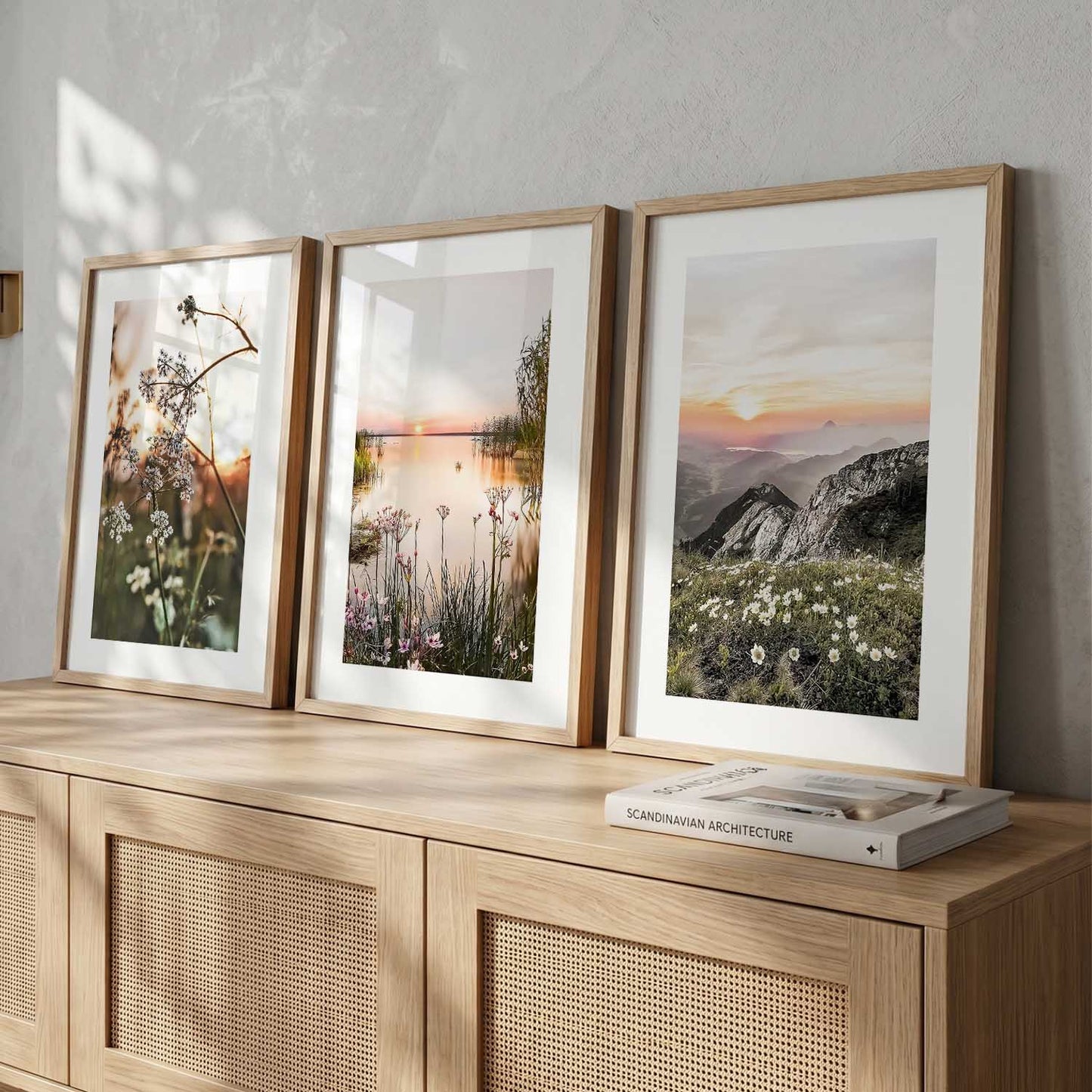 Floral Framed Wall Art Prints | Set of 3 | Home Decor