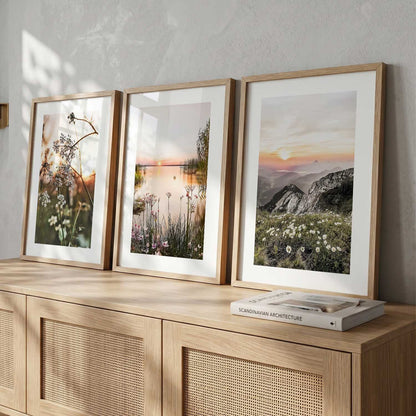 Floral Framed Wall Art Prints | Set of 3 | Home Decor