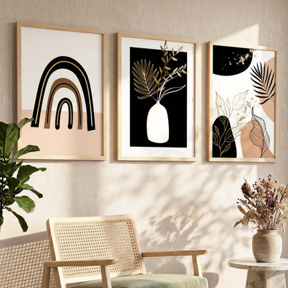 Framed Prints for Home and Office, Set of 3