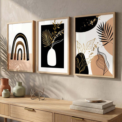 Framed Prints for Home and Office, Set of 3