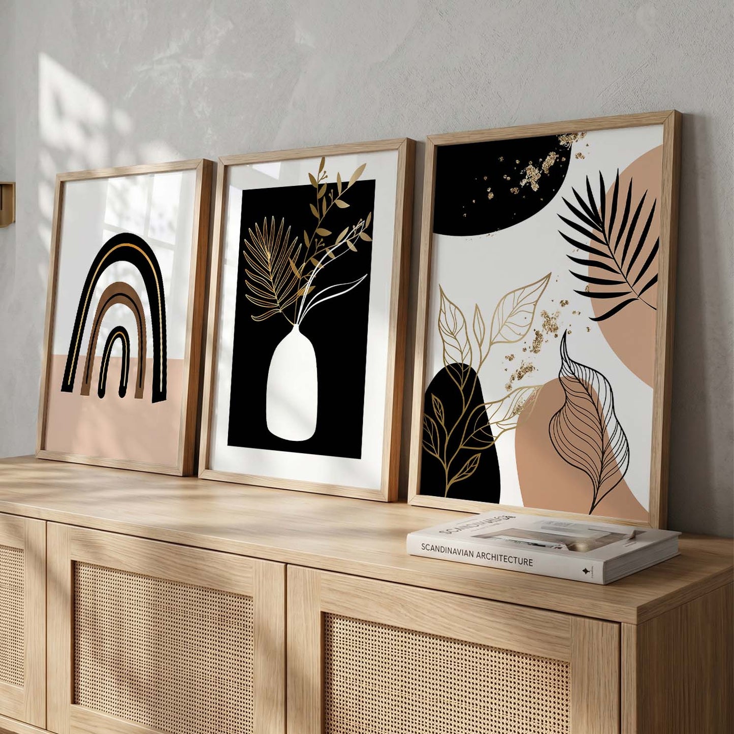 Framed Prints for Home and Office, Set of 3