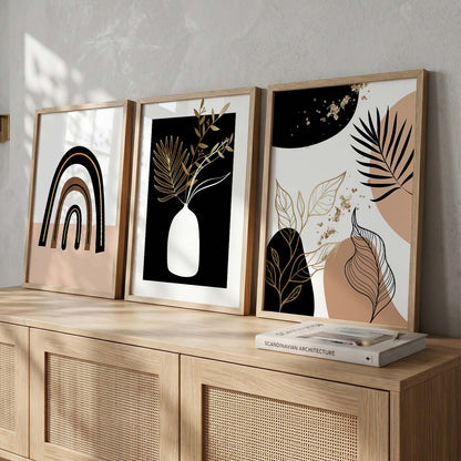 Framed Prints for Home and Office, Set of 3