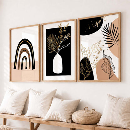 Framed Prints for Home and Office, Set of 3