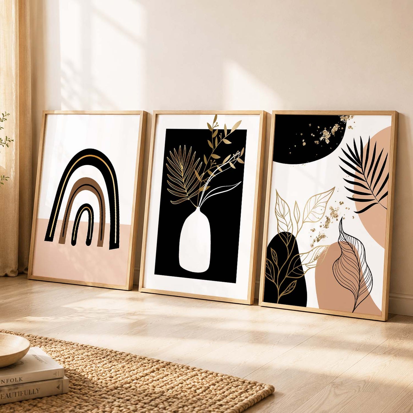 Framed Prints for Home and Office, Set of 3