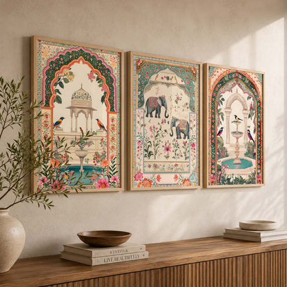 kotart Traditional wall Art Paintings with Frame for Home Decor - Framed Wall Painting for Living Room Bedroom Office Room Decor - Painting for Wall Decoration