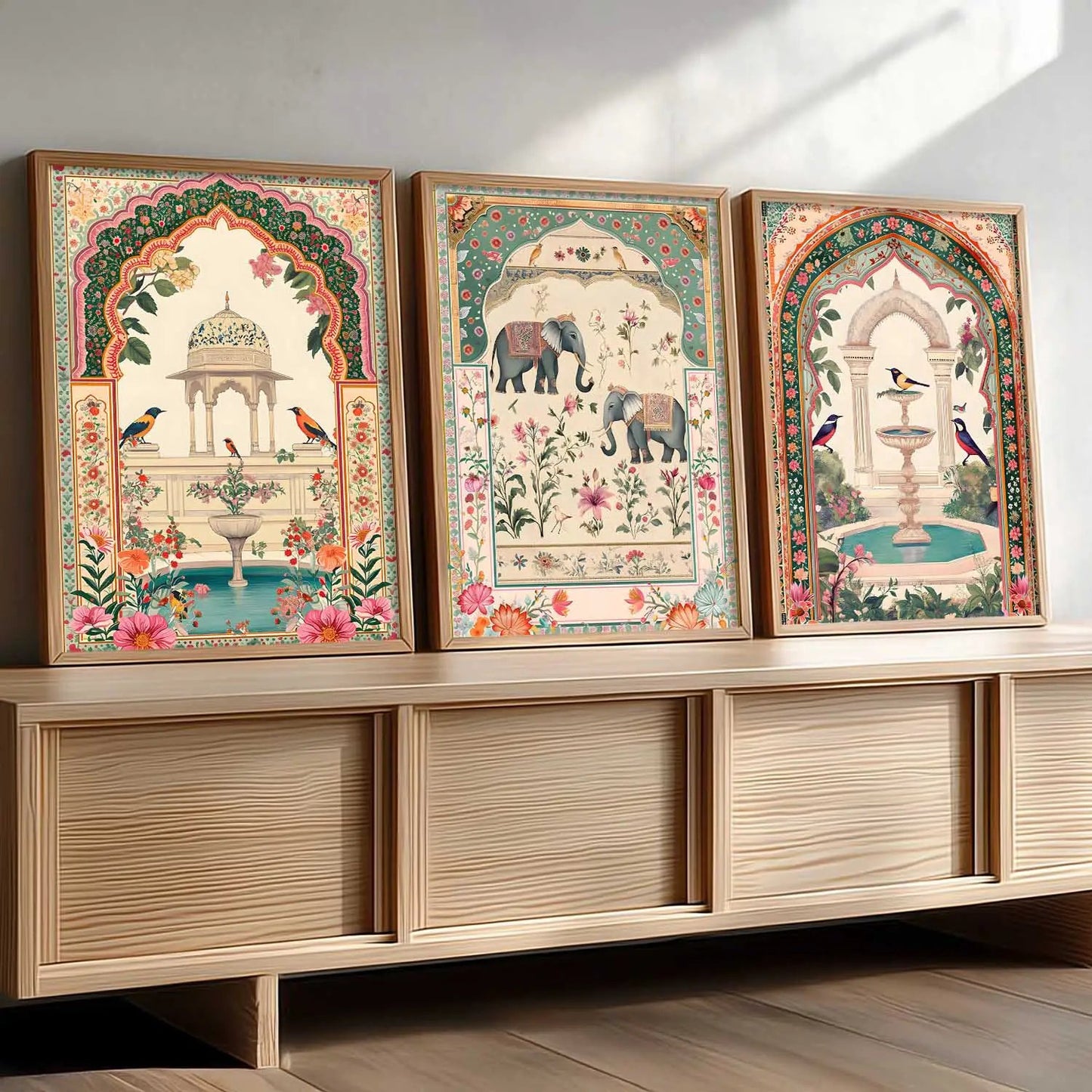 kotart Traditional wall Art Paintings with Frame for Home Decor - Framed Wall Painting for Living Room Bedroom Office Room Decor - Painting for Wall Decoration