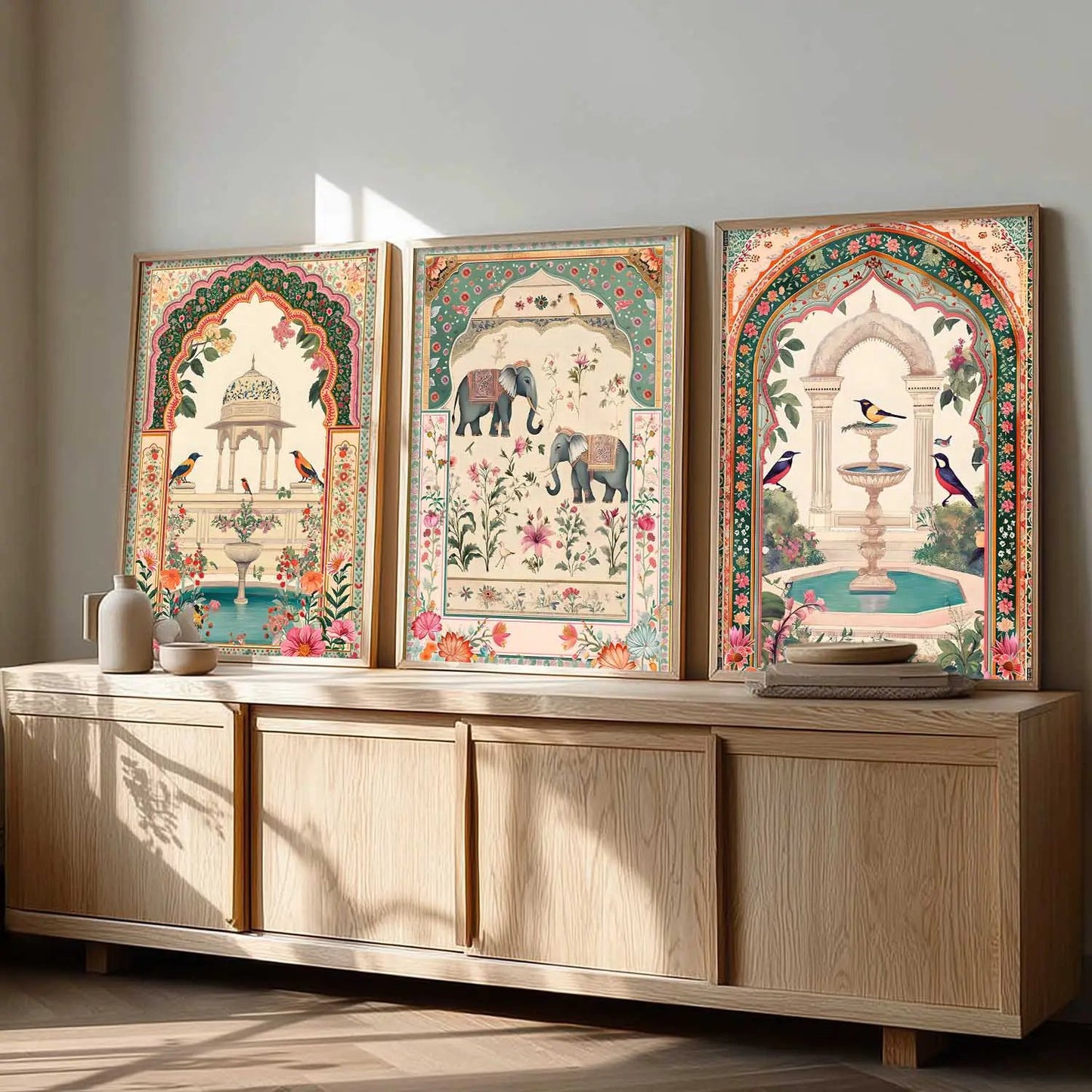 kotart Traditional wall Art Paintings with Frame for Home Decor - Framed Wall Painting for Living Room Bedroom Office Room Decor - Painting for Wall Decoration
