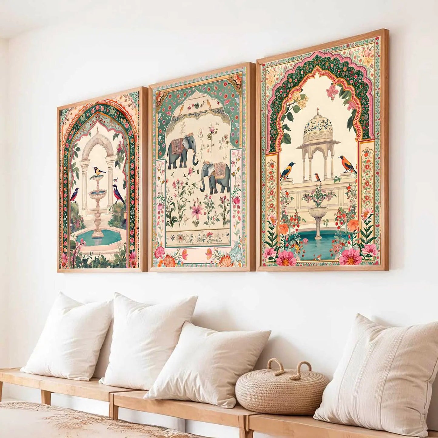 kotart Traditional wall Art Paintings with Frame for Home Decor - Framed Wall Painting for Living Room Bedroom Office Room Decor - Painting for Wall Decoration
