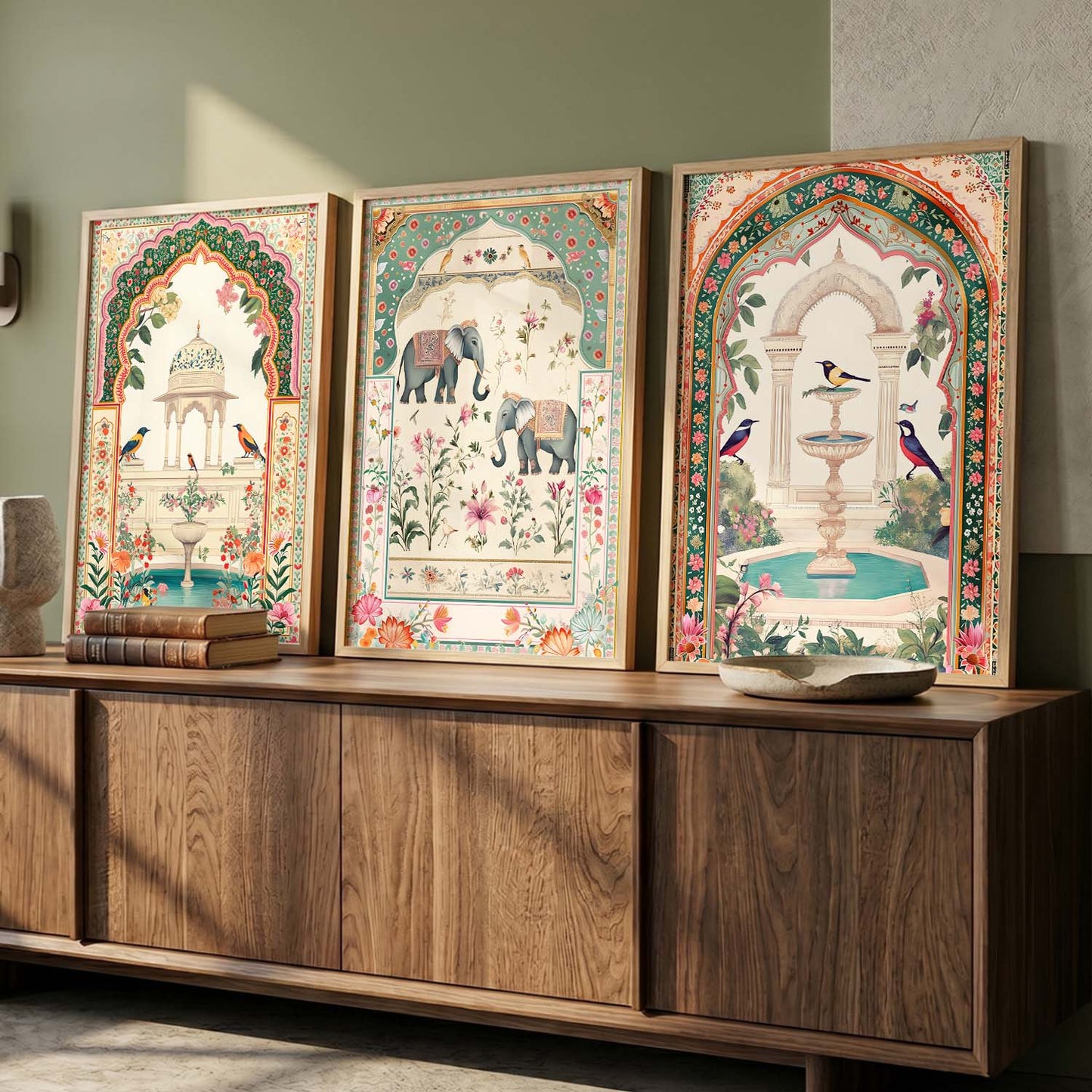 kotart Traditional wall Art Paintings with Frame for Home Decor - Framed Wall Painting for Living Room Bedroom Office Room Decor - Painting for Wall Decoration