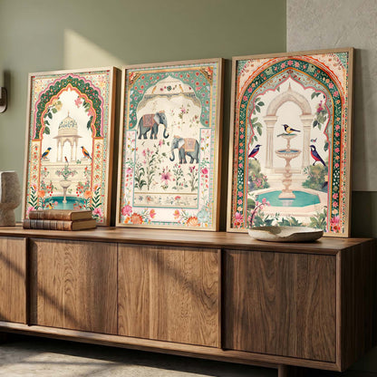 kotart Traditional wall Art Paintings with Frame for Home Decor - Framed Wall Painting for Living Room Bedroom Office Room Decor - Painting for Wall Decoration