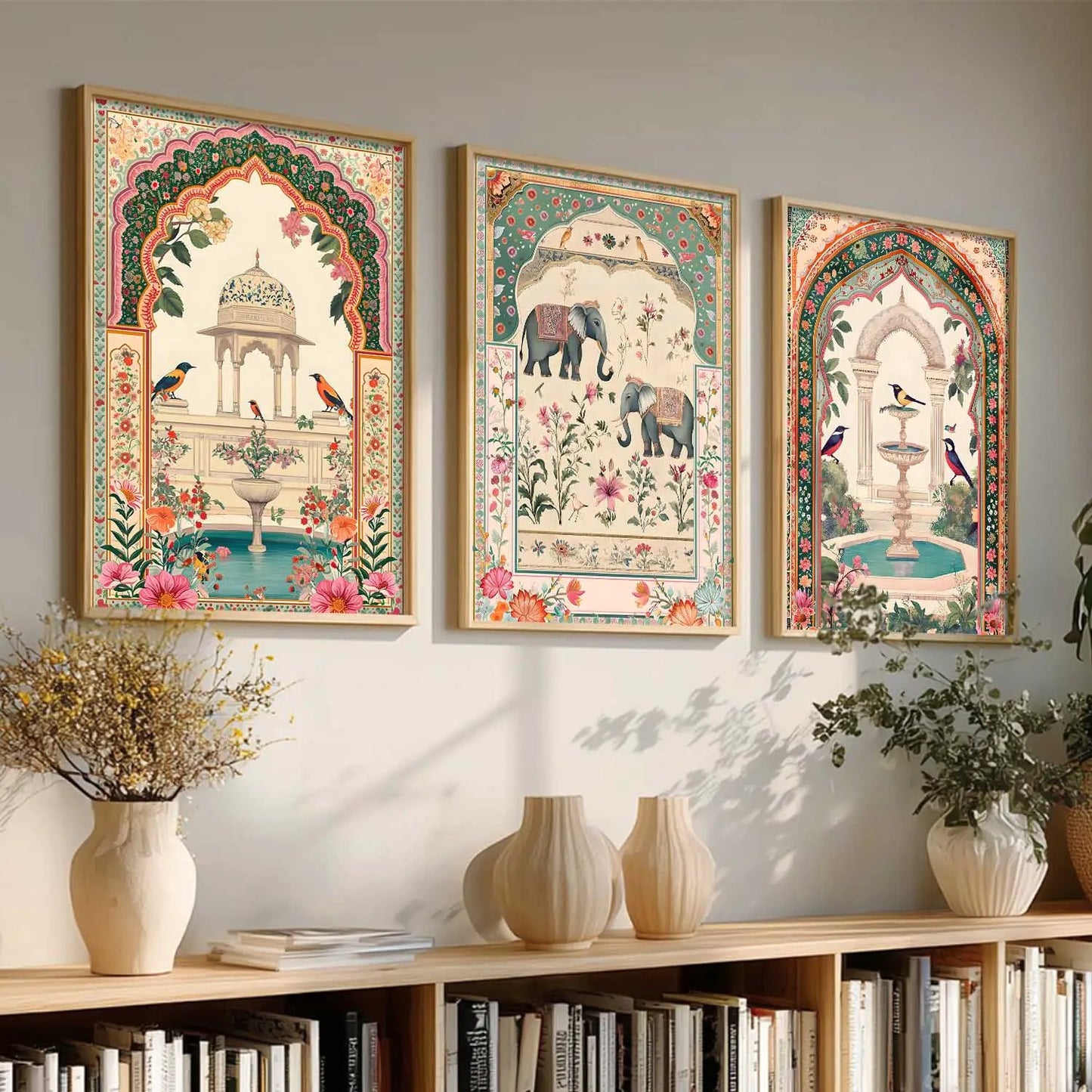 kotart Traditional wall Art Paintings with Frame for Home Decor - Framed Wall Painting for Living Room Bedroom Office Room Decor - Painting for Wall Decoration