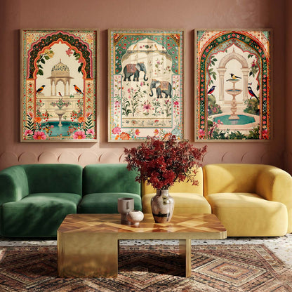 kotart Traditional wall Art Paintings with Frame for Home Decor - Framed Wall Painting for Living Room Bedroom Office Room Decor - Painting for Wall Decoration