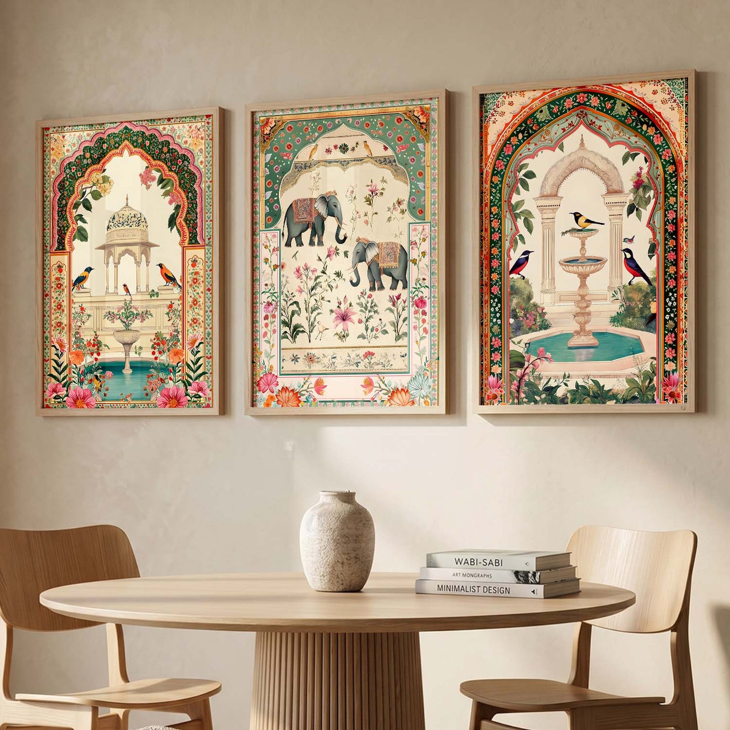 kotart Traditional wall Art Paintings with Frame for Home Decor - Framed Wall Painting for Living Room Bedroom Office Room Decor - Painting for Wall Decoration