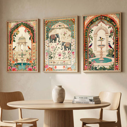 kotart Traditional wall Art Paintings with Frame for Home Decor - Framed Wall Painting for Living Room Bedroom Office Room Decor - Painting for Wall Decoration