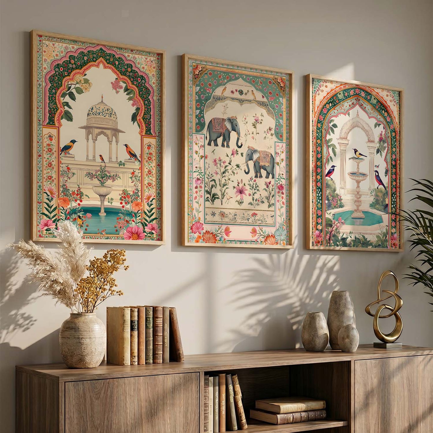 kotart Traditional wall Art Paintings with Frame for Home Decor - Framed Wall Painting for Living Room Bedroom Office Room Decor - Painting for Wall Decoration