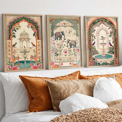 kotart Traditional wall Art Paintings with Frame for Home Decor - Framed Wall Painting for Living Room Bedroom Office Room Decor - Painting for Wall Decoration