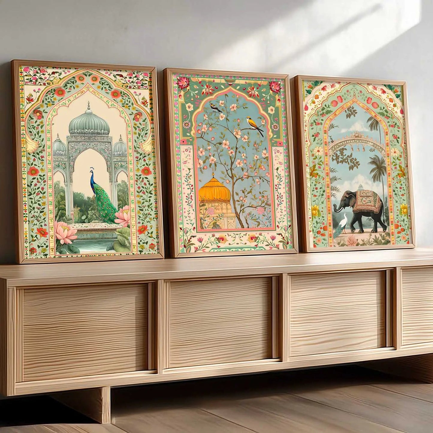 kotart Traditional wall Art Paintings with Frame for Home Decor - Framed Wall Painting for Living Room Bedroom Office Room Decor