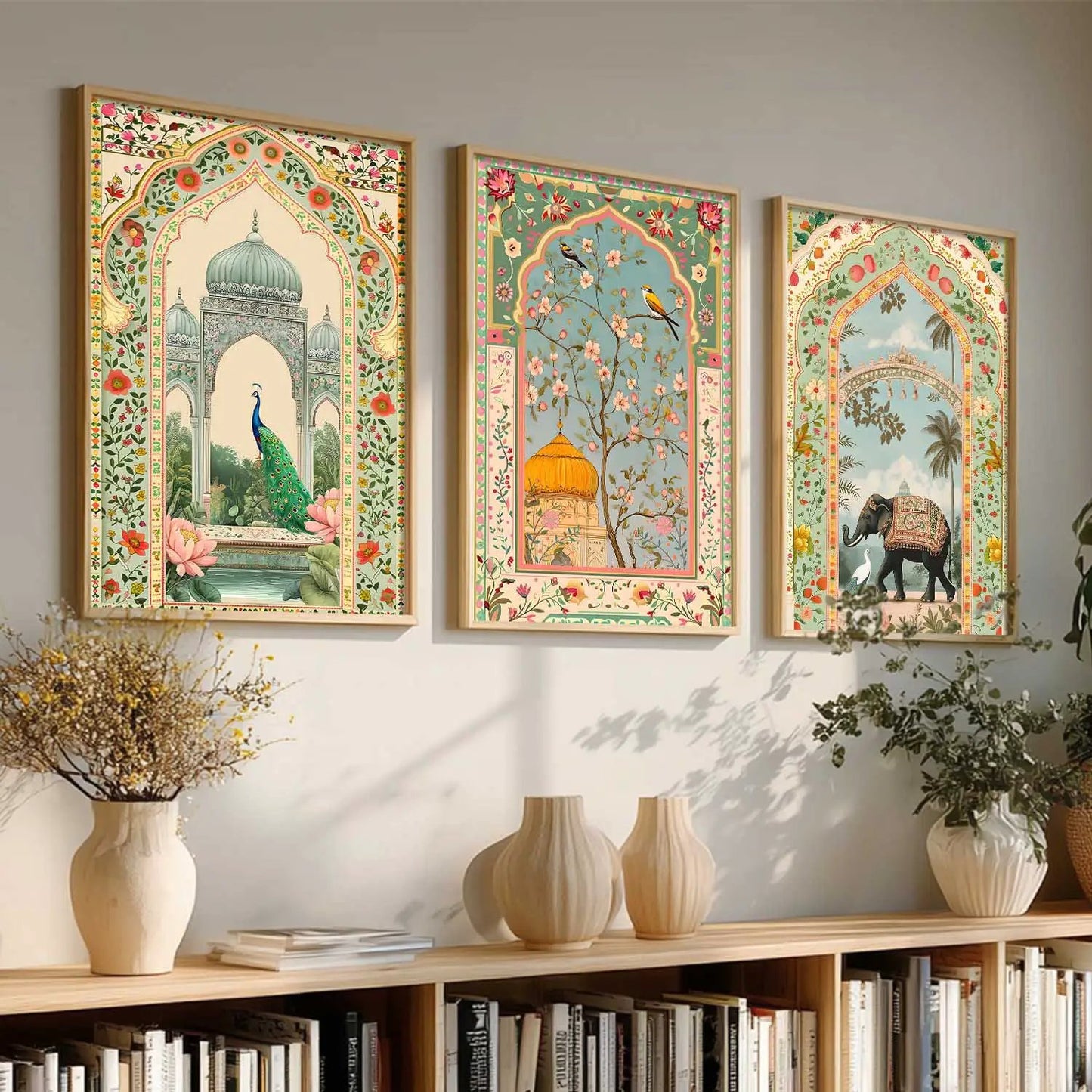 kotart Traditional wall Art Paintings with Frame for Home Decor - Framed Wall Painting for Living Room Bedroom Office Room Decor