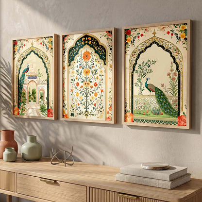 kotart Traditional wall Art Paintings with Frame for Home Decor - Framed Wall Painting for Living Room Bedroom Office Room Decor
