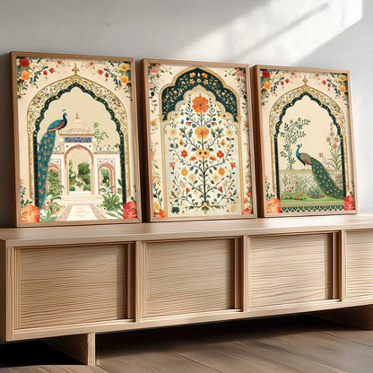 kotart Traditional wall Art Paintings with Frame for Home Decor - Framed Wall Painting for Living Room Bedroom Office Room Decor