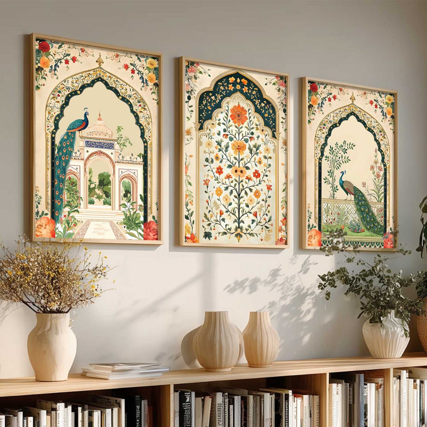 kotart Traditional wall Art Paintings with Frame for Home Decor - Framed Wall Painting for Living Room Bedroom Office Room Decor