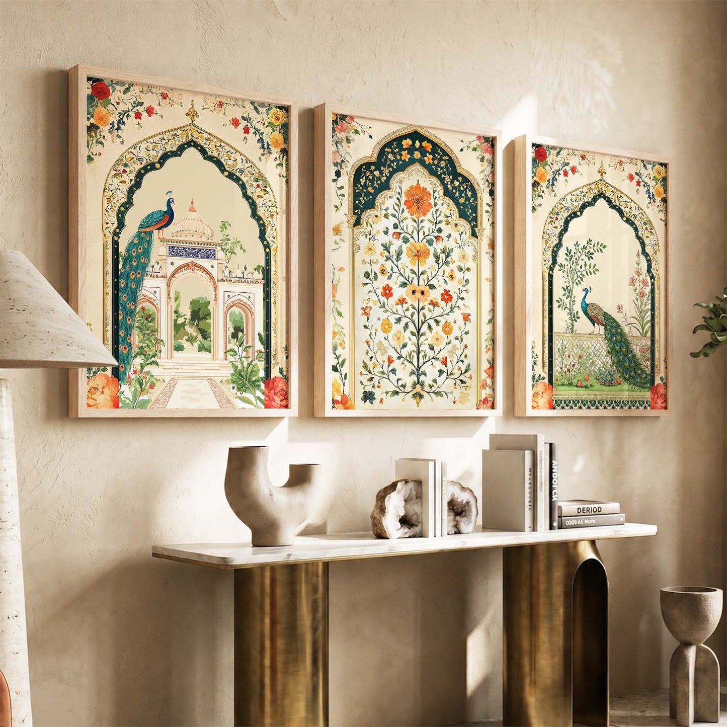 kotart Traditional wall Art Paintings with Frame for Home Decor - Framed Wall Painting for Living Room Bedroom Office Room Decor