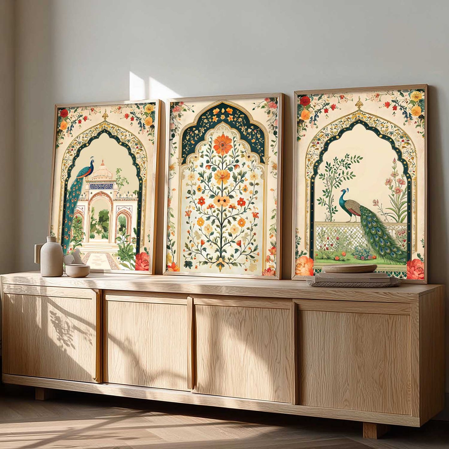 kotart Traditional wall Art Paintings with Frame for Home Decor - Framed Wall Painting for Living Room Bedroom Office Room Decor