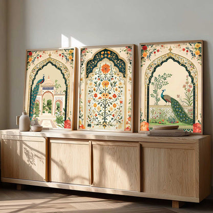 kotart Traditional wall Art Paintings with Frame for Home Decor - Framed Wall Painting for Living Room Bedroom Office Room Decor