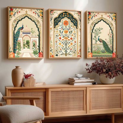 kotart Traditional wall Art Paintings with Frame for Home Decor - Framed Wall Painting for Living Room Bedroom Office Room Decor