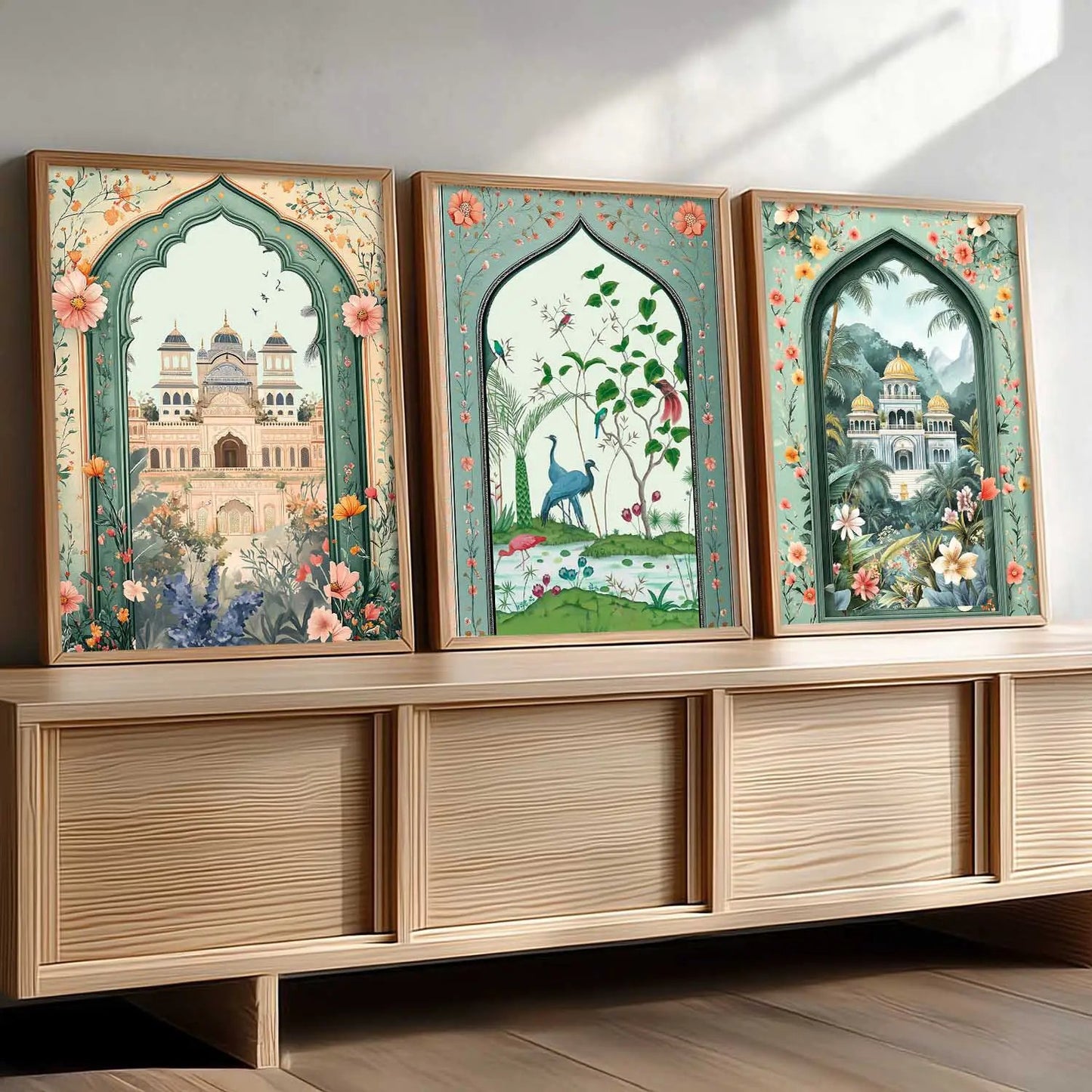 kotart Traditional wall Art Paintings with Frame for Home Decor - Framed Wall Painting for Living Room Bedroom Office Room Decor