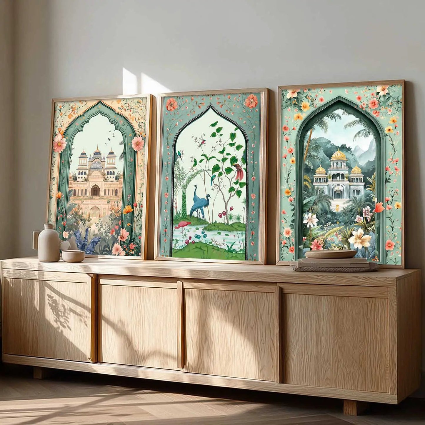 kotart Traditional wall Art Paintings with Frame for Home Decor - Framed Wall Painting for Living Room Bedroom Office Room Decor