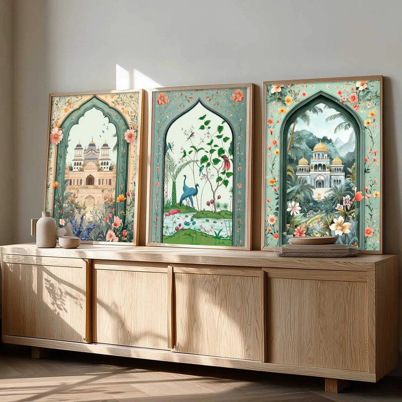 kotart Traditional wall Art Paintings with Frame for Home Decor - Framed Wall Painting for Living Room Bedroom Office Room Decor