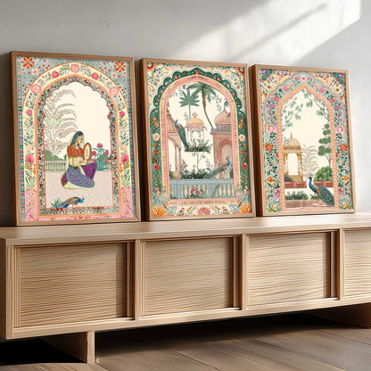 kotart Traditional wall Art Paintings with Frame for Home Decor - Framed Wall Painting for Living Room Bedroom Office Room Decor