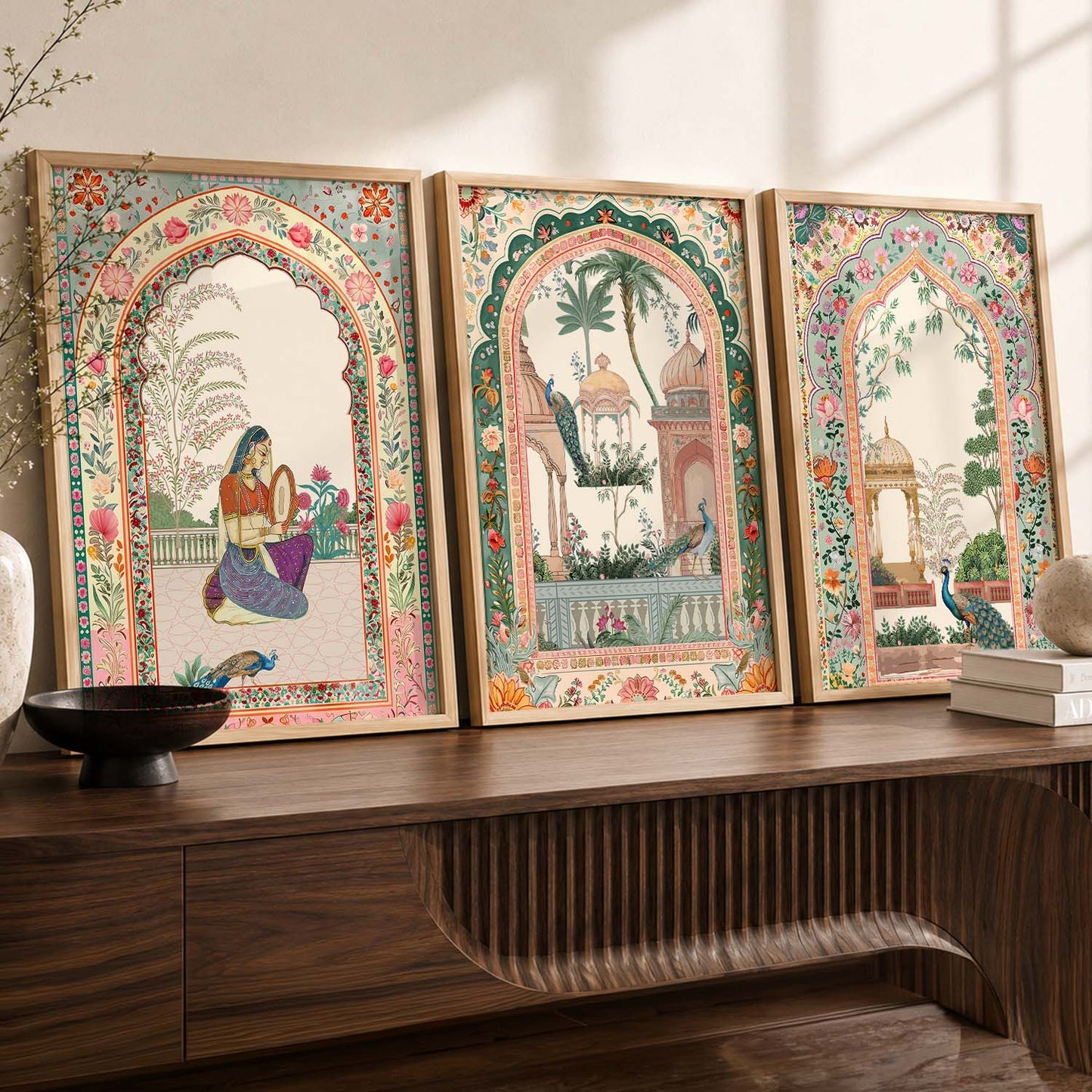 kotart Traditional wall Art Paintings with Frame for Home Decor - Framed Wall Painting for Living Room Bedroom Office Room Decor