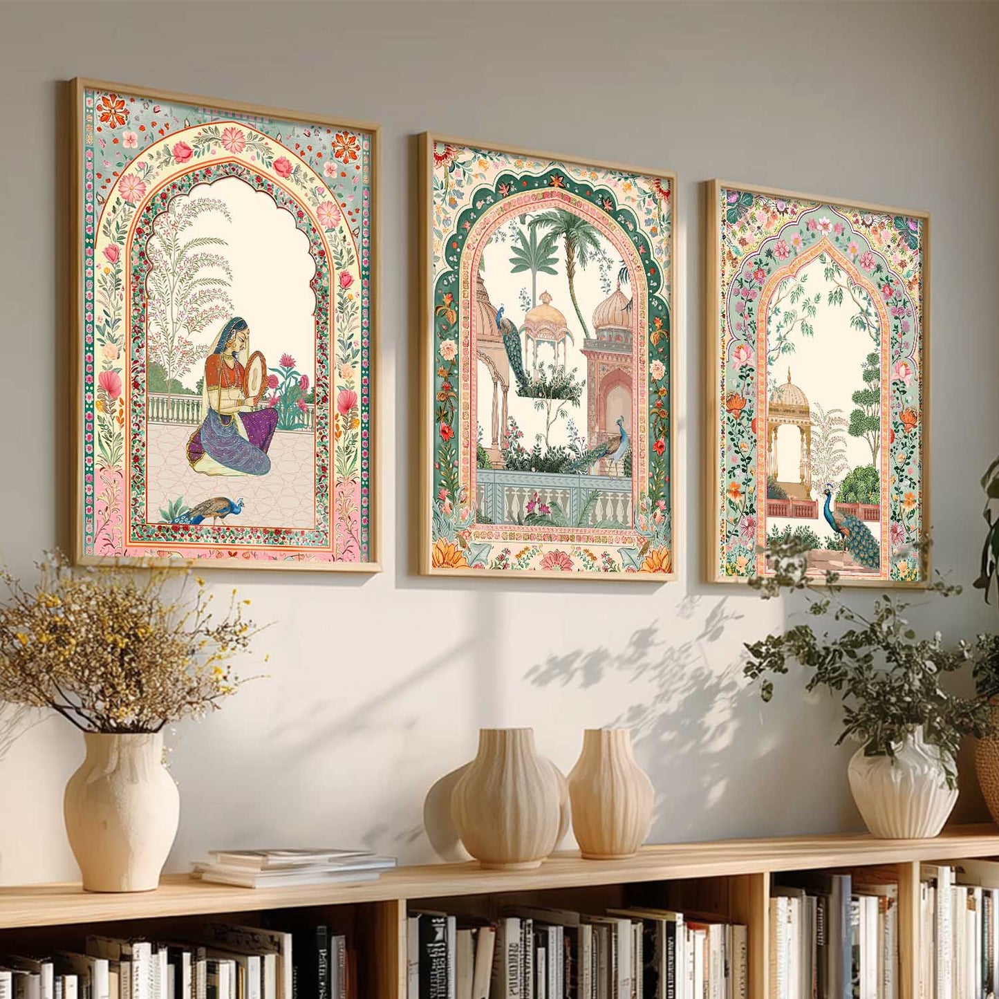 kotart Traditional wall Art Paintings with Frame for Home Decor - Framed Wall Painting for Living Room Bedroom Office Room Decor