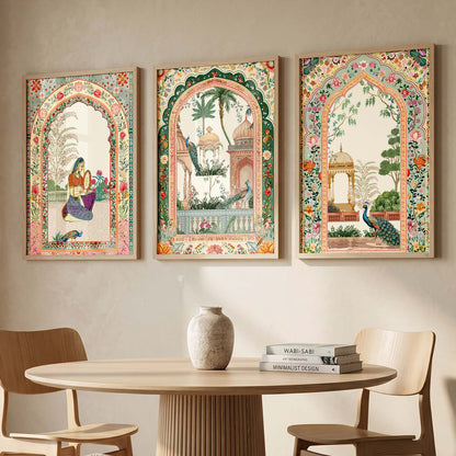 kotart Traditional wall Art Paintings with Frame for Home Decor - Framed Wall Painting for Living Room Bedroom Office Room Decor