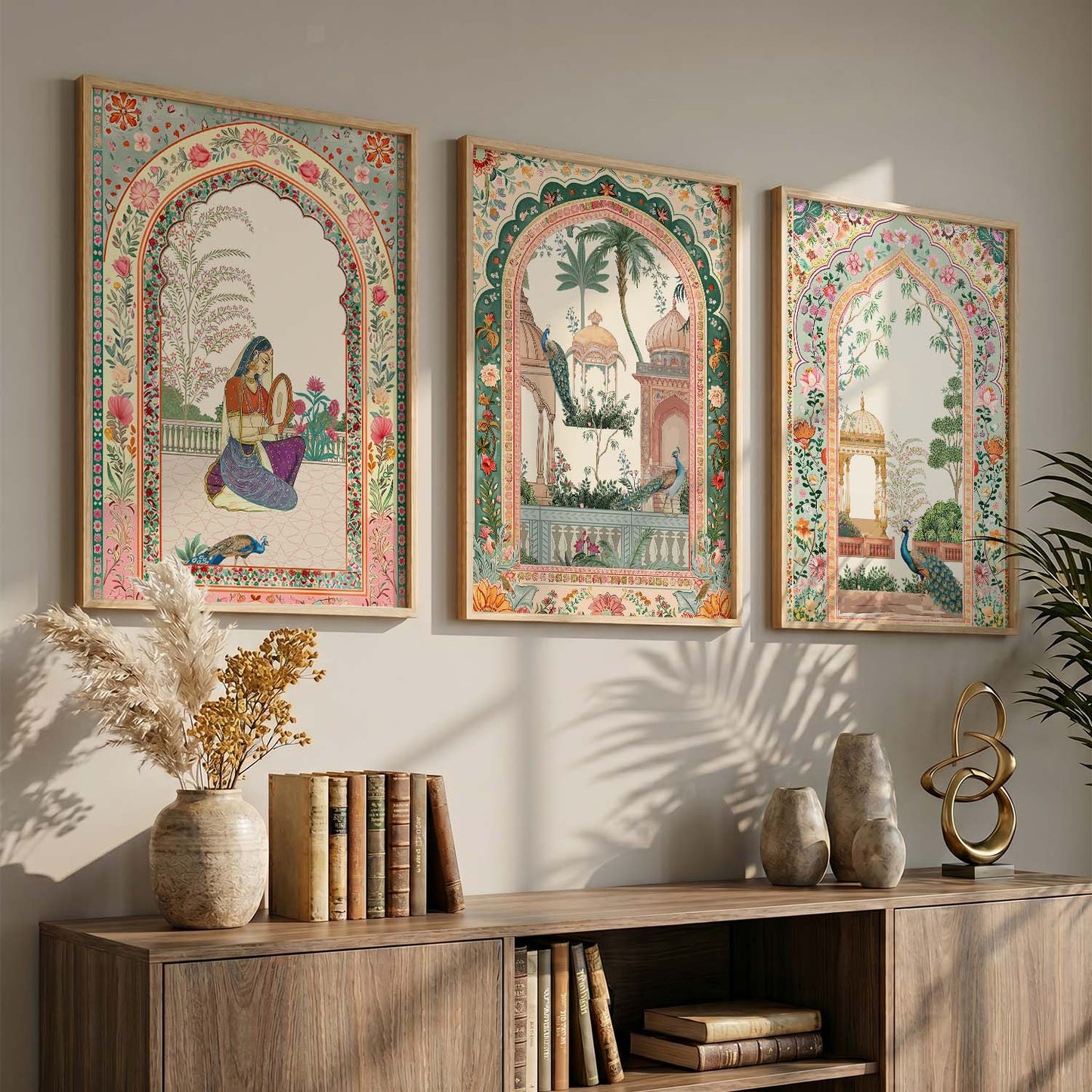kotart Traditional wall Art Paintings with Frame for Home Decor - Framed Wall Painting for Living Room Bedroom Office Room Decor