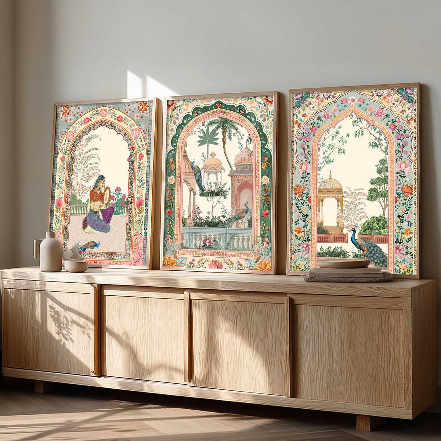 kotart Traditional wall Art Paintings with Frame for Home Decor - Framed Wall Painting for Living Room Bedroom Office Room Decor