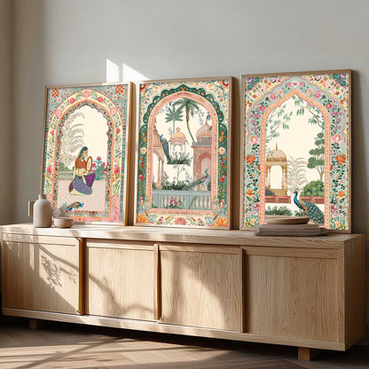 kotart Traditional wall Art Paintings with Frame for Home Decor - Framed Wall Painting for Living Room Bedroom Office Room Decor