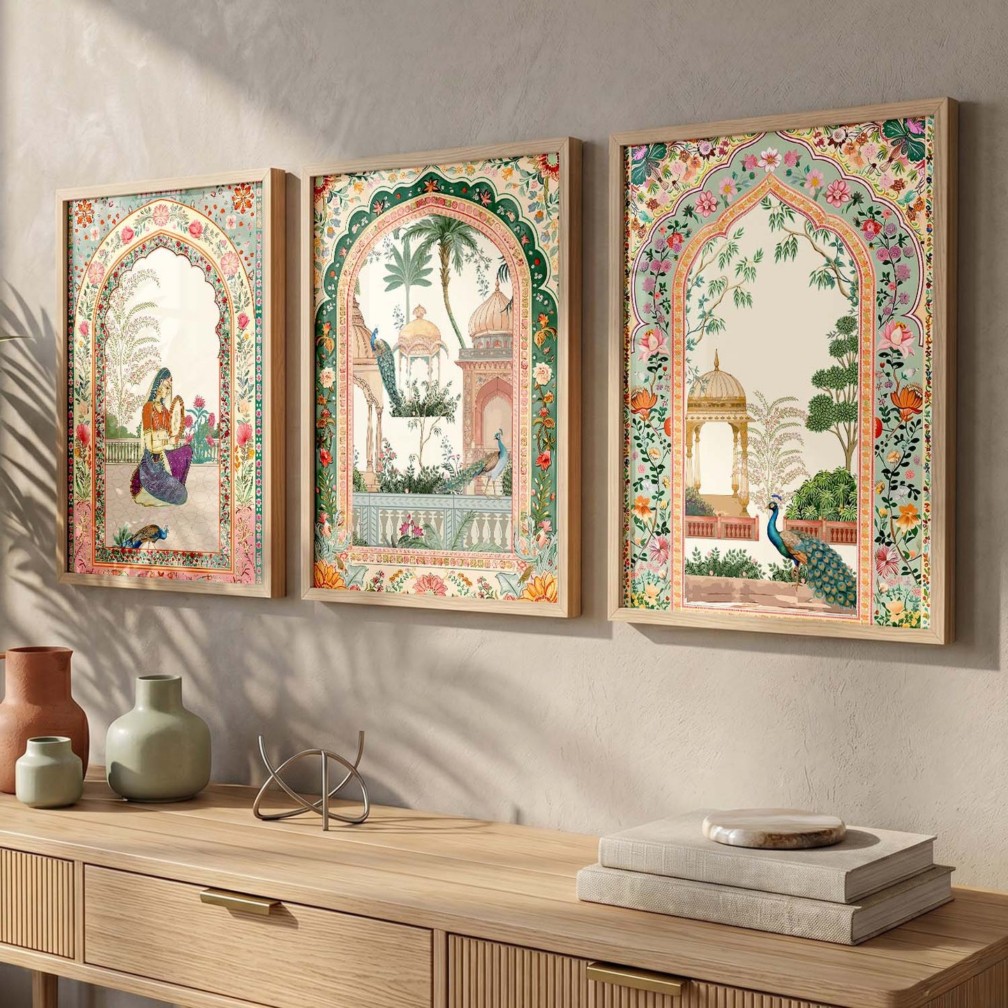 kotart Traditional wall Art Paintings with Frame for Home Decor - Framed Wall Painting for Living Room Bedroom Office Room Decor