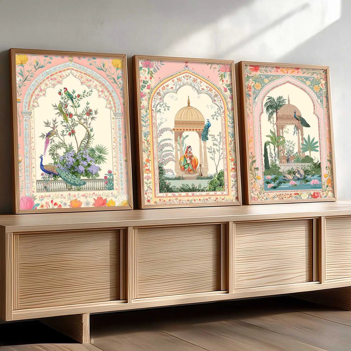 kotart Traditional wall Art Paintings with Frame for Home Decor - Framed Wall Painting for Living Room Bedroom Office Room Decor