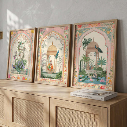 kotart Traditional wall Art Paintings with Frame for Home Decor - Framed Wall Painting for Living Room Bedroom Office Room Decor