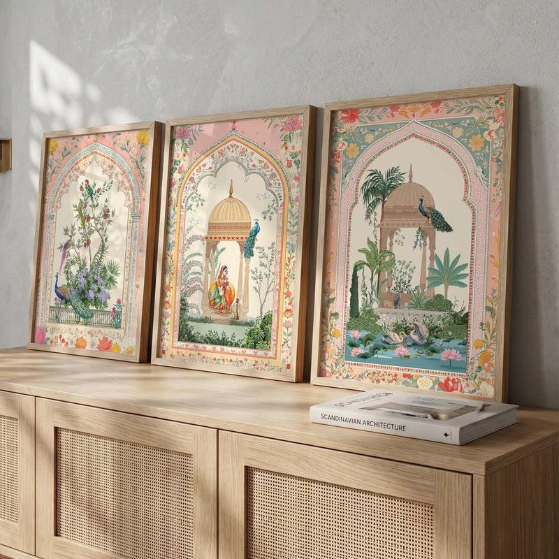 kotart Traditional wall Art Paintings with Frame for Home Decor - Framed Wall Painting for Living Room Bedroom Office Room Decor