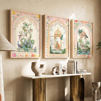 kotart Traditional wall Art Paintings with Frame for Home Decor - Framed Wall Painting for Living Room Bedroom Office Room Decor