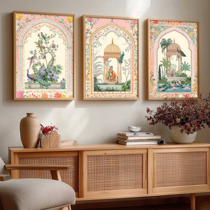 kotart Traditional wall Art Paintings with Frame for Home Decor - Framed Wall Painting for Living Room Bedroom Office Room Decor