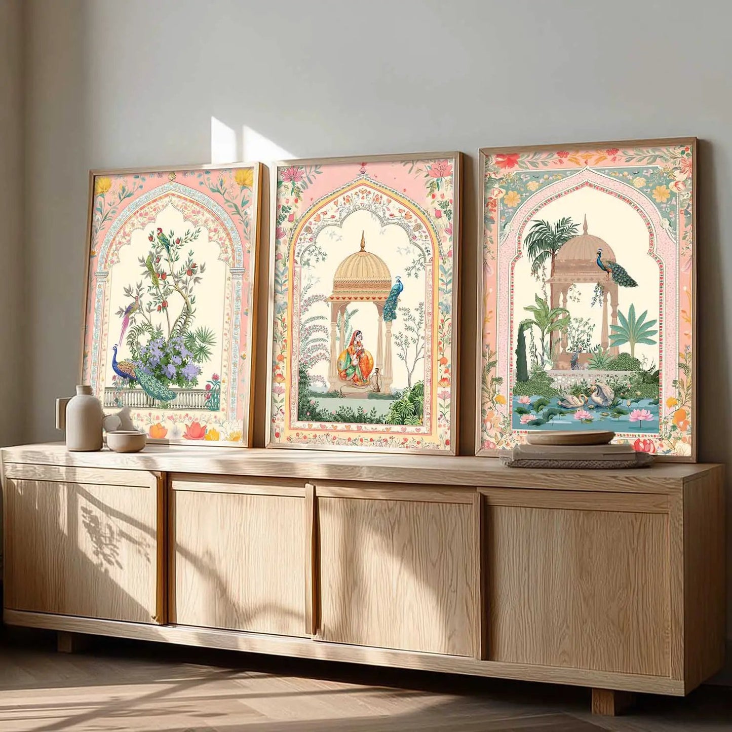 kotart Traditional wall Art Paintings with Frame for Home Decor - Framed Wall Painting for Living Room Bedroom Office Room Decor