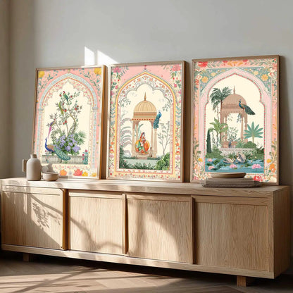 kotart Traditional wall Art Paintings with Frame for Home Decor - Framed Wall Painting for Living Room Bedroom Office Room Decor