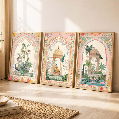 kotart Traditional wall Art Paintings with Frame for Home Decor - Framed Wall Painting for Living Room Bedroom Office Room Decor