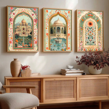 kotart Traditional wall Art Paintings with Frame for Home Decor - Framed Wall Painting for Living Room Bedroom Office Room Decor