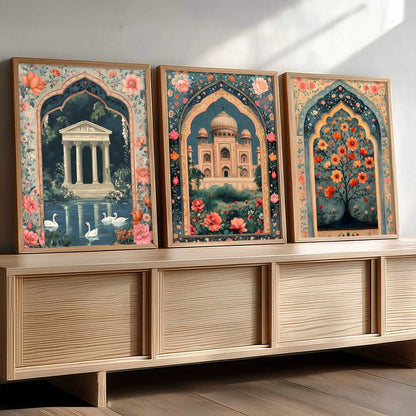 kotart Traditional wall Art Paintings with Frame for Home Decor